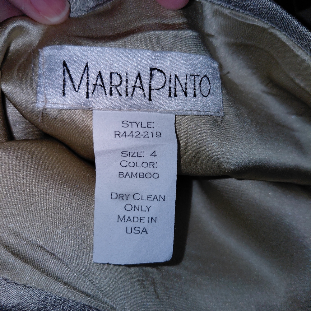 SUMMER Sale ....Strapless Metallic Gold Evening Gown - Picture 5 of 5